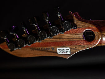 Detalle guitarra eléctrica Battlewood.